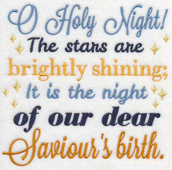 O Holy Night Carol Square (Saviour)