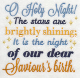 O Holy Night Carol Square (Saviour)