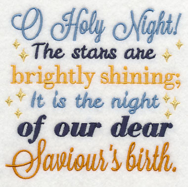 O Holy Night Carol Square (Saviour)