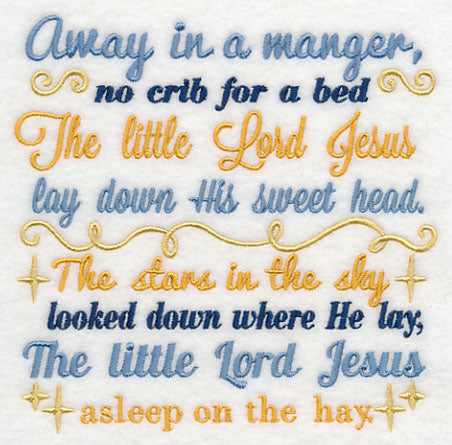 Away in a Manger Carol Square