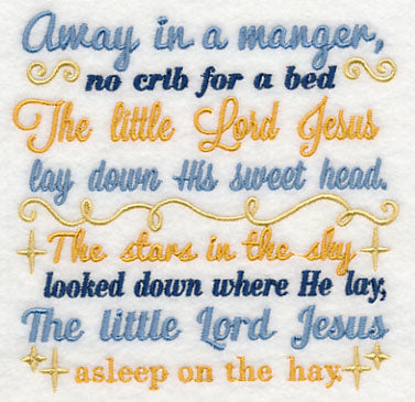 Away in a Manger Carol Square