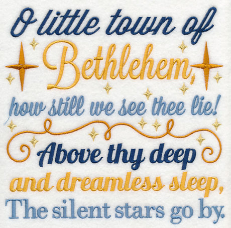 O Little Town of Bethlehem Carol Square