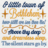 O Little Town of Bethlehem Carol Square