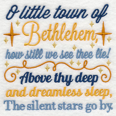 O Little Town of Bethlehem Carol Square