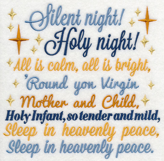 Silent Night Carol Square