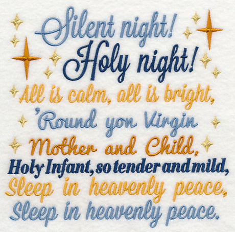 Silent Night Carol Square