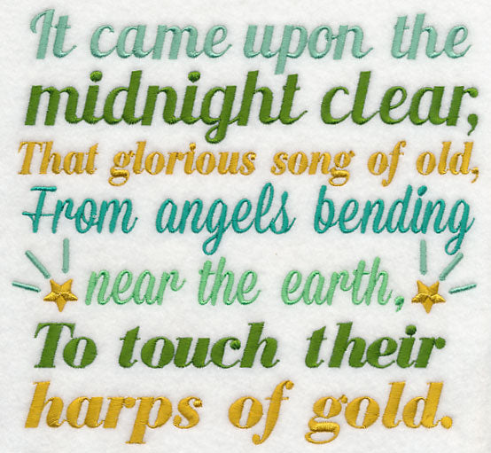 It Came Upon the Midnight Clear Carol Square