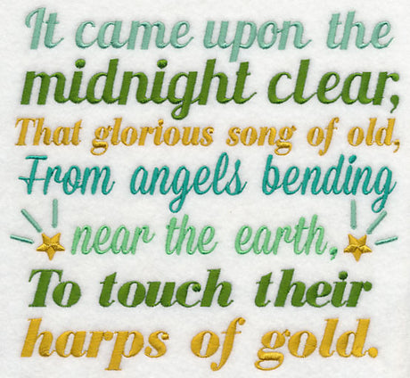 It Came Upon the Midnight Clear Carol Square