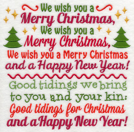 We Wish You a Merry Christmas Carol Square