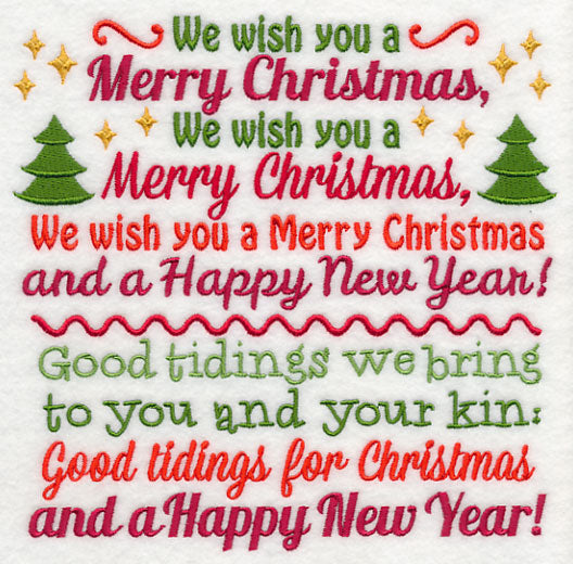 We Wish You a Merry Christmas Carol Square