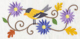 Goldfinch and Asters Border