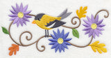 Goldfinch and Asters Border