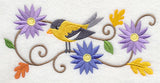 Goldfinch and Asters Border