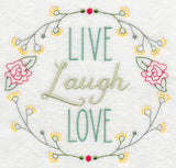 Live Laugh Love Wreath