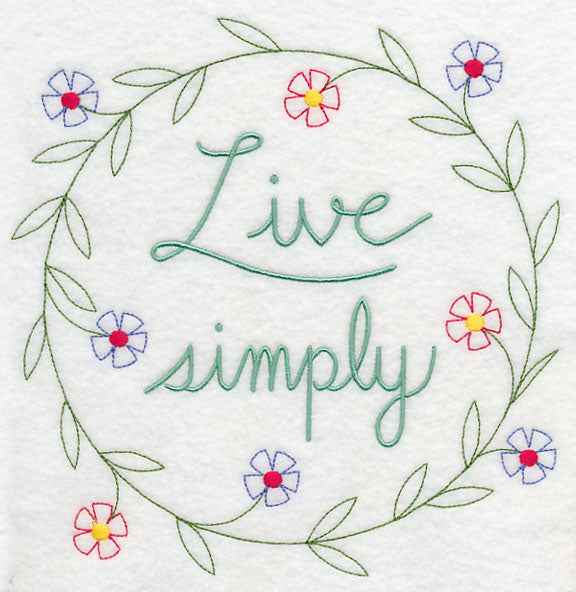 Live Simply Wreath