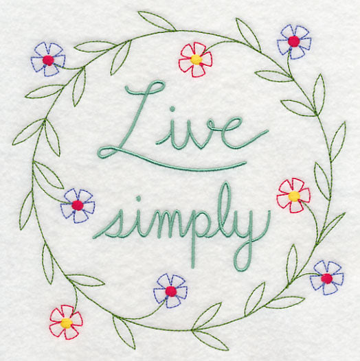 Live Simply Wreath