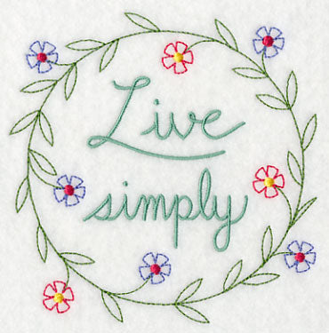 Live Simply Wreath