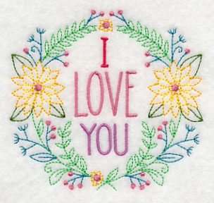 I Love You Wreath