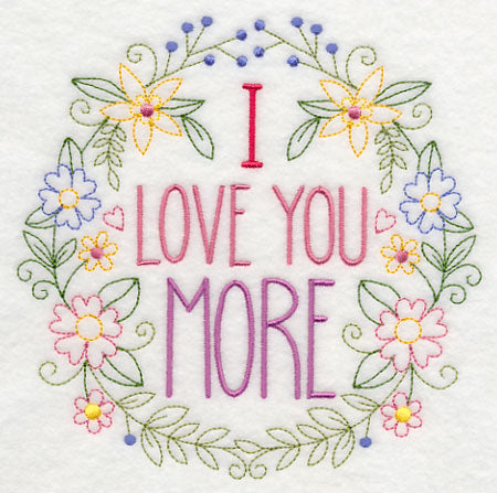 I Love You More Wreath