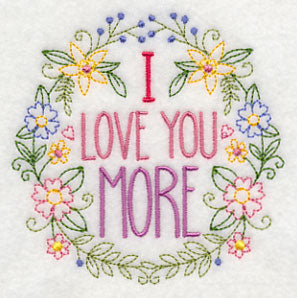 I Love You More Wreath