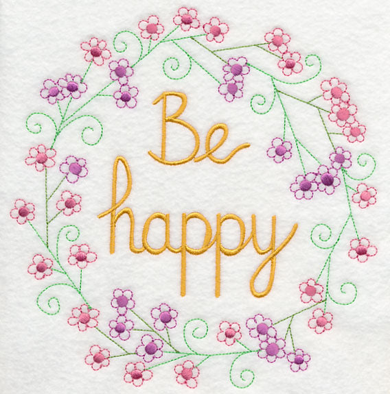 Be Happy Wreath