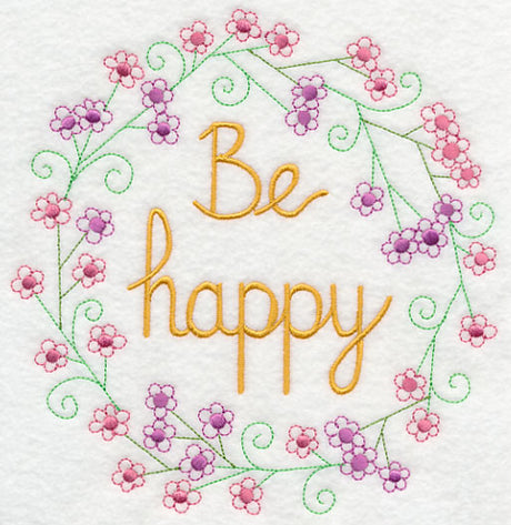 Be Happy Wreath