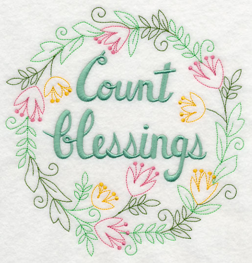 Count Blessings Wreath