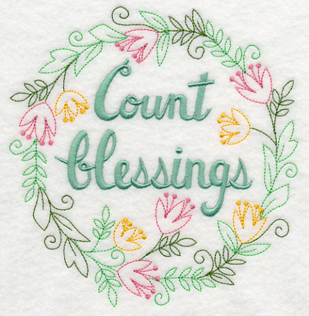 Count Blessings Wreath