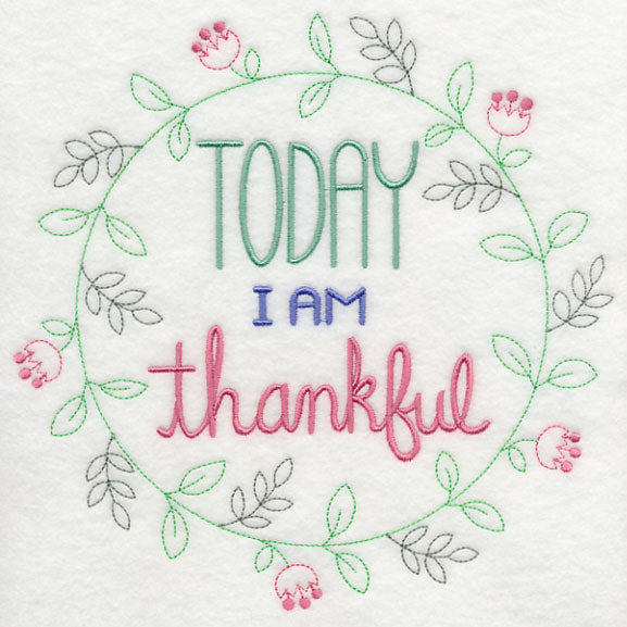 Today I Am Thankful Wreath