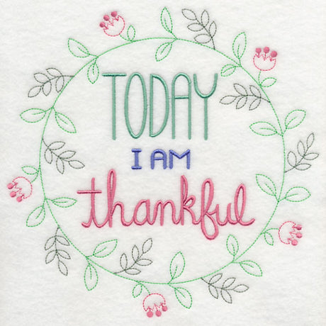 Today I Am Thankful Wreath