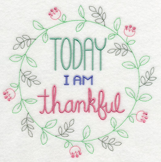 Today I Am Thankful Wreath