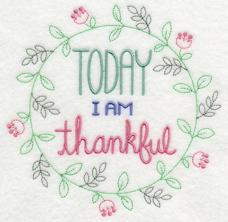 Today I Am Thankful Wreath