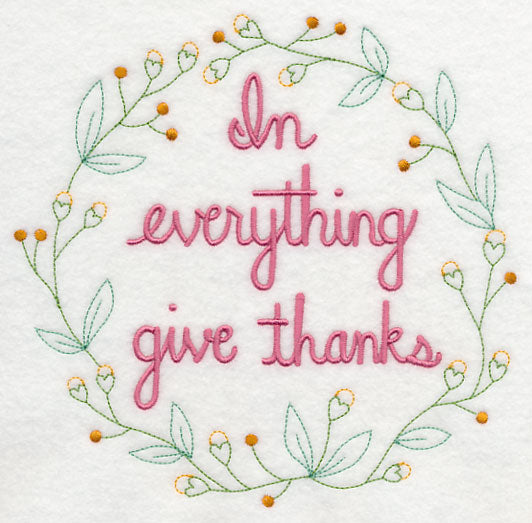 In Everything Give Thanks Wreath