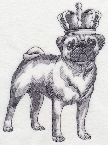 Pug in Crown