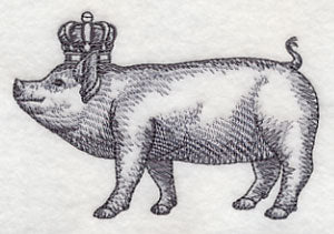 Pig in Crown