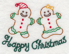 Happy Christmas Gingerbread (Vintage)