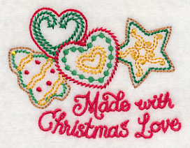 Made With Christmas Love Cookies (Vintage)