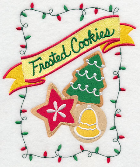 Sweet Christmas Frosted Cookies