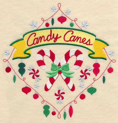 Sweet Christmas Candy Canes Diamond
