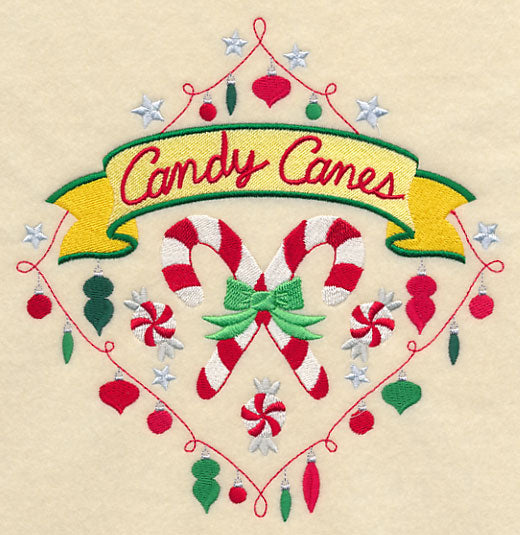 Sweet Christmas Candy Canes Diamond