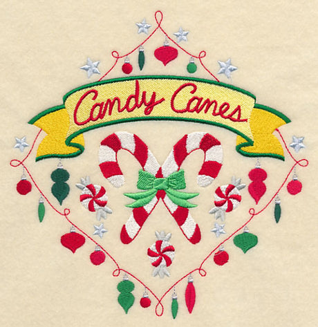 Sweet Christmas Candy Canes Diamond