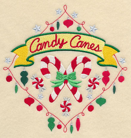 Sweet Christmas Candy Canes Diamond
