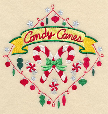 Sweet Christmas Candy Canes Diamond