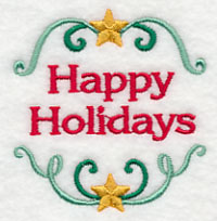 Happy Holidays Jar Cover