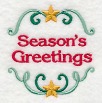 Season's Greetings Jar Cover