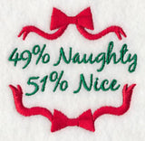 Naughty and Nice Jar Cover