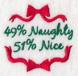 Naughty and Nice Jar Cover