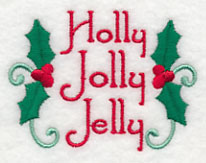 Holly Jolly Jelly Jar Cover