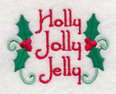 Holly Jolly Jelly Jar Cover
