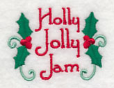 Holly Jolly Jam Jar Cover